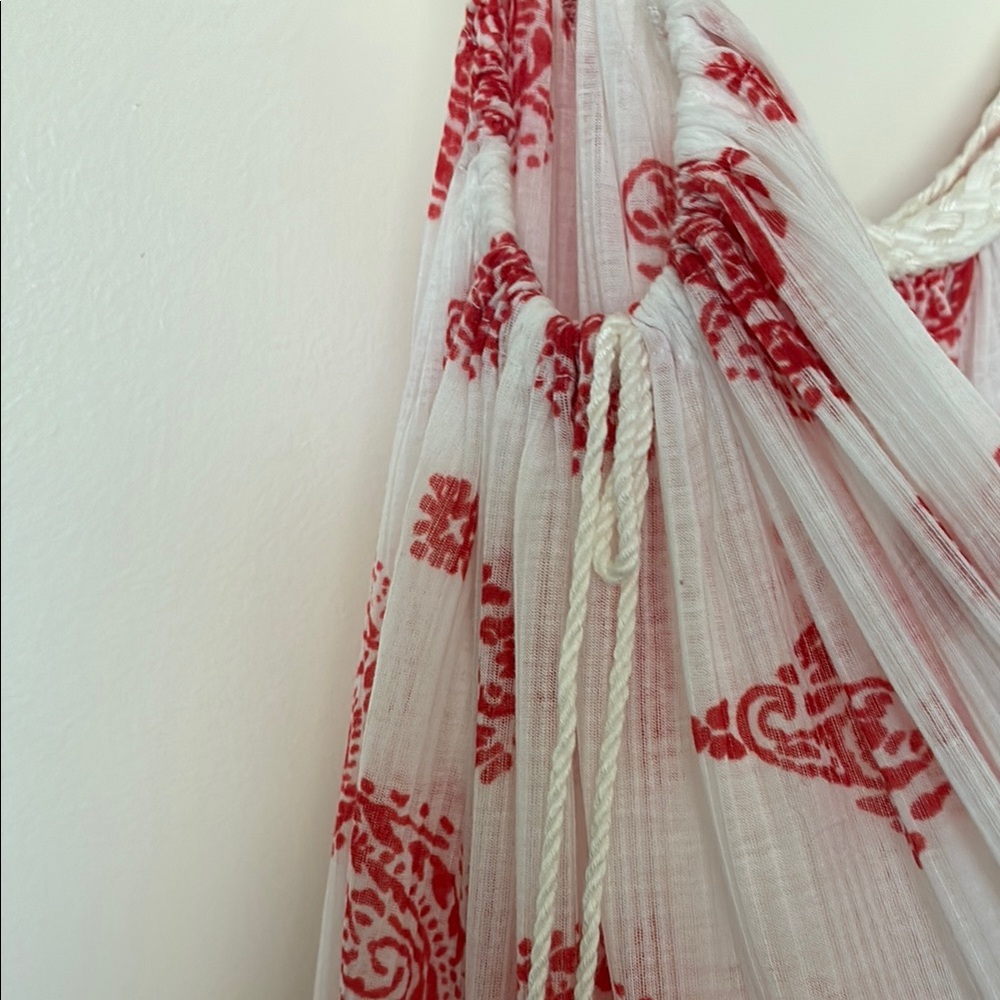 Free People red And white cover up. - Picture 4 of 13